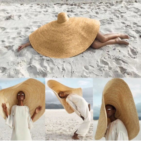 PANMILLI XXL WIDE BRIM STRAW HAT - Picture 3 of 15